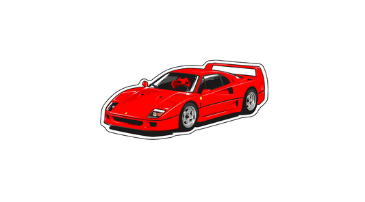 Ferrari F40 sticker