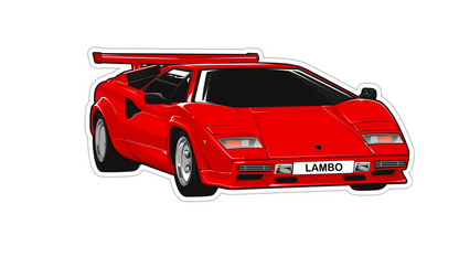 Lamborghini Countach RED Magnet