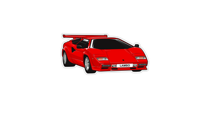 Lamborghini Countach RED Magnet