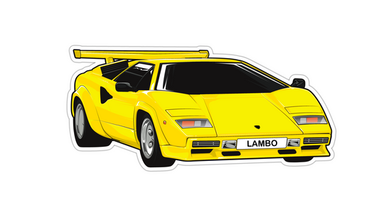Lamborghini Countach YELLOW Magnet