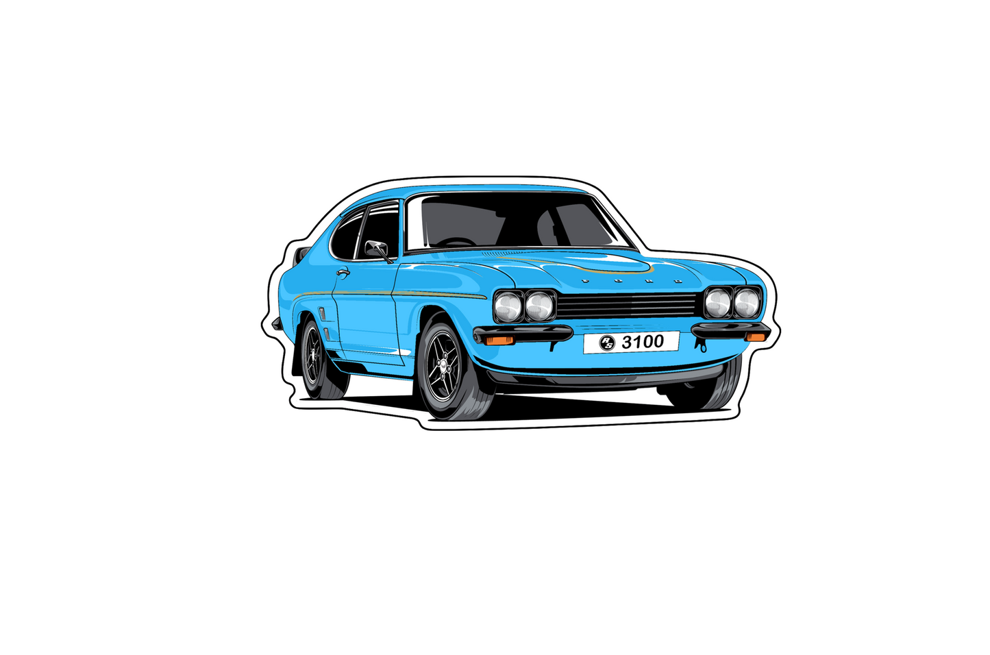 Mk1 Capri RS3100 Magnet - BLUE