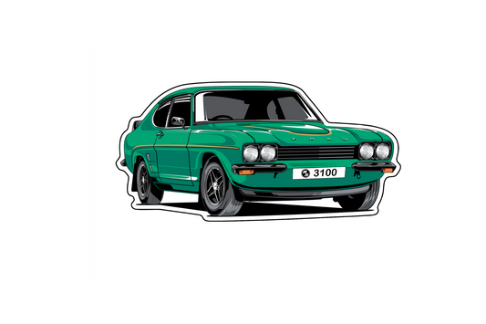 Mk1 Capri RS3100 Magnet - GREEN