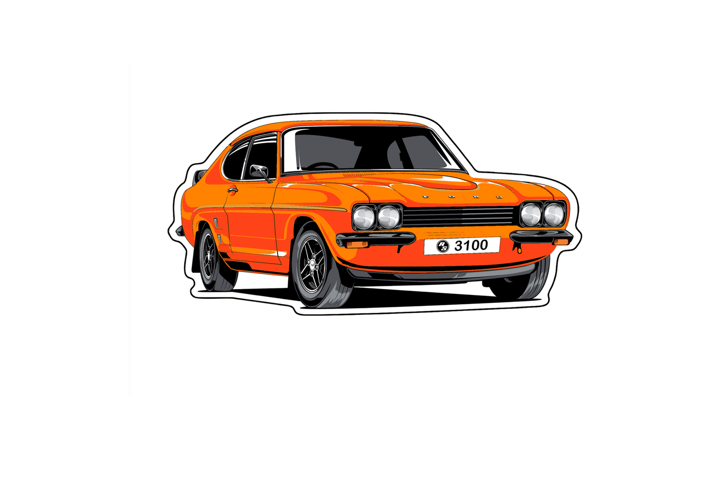 Mk1 Capri RS3100 Magnet - ORANGE