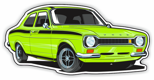 Mk1 Escort Mexico Sticker - GREEN